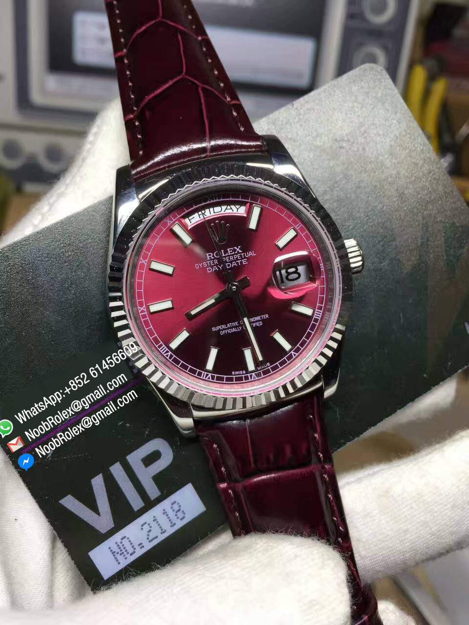 day date cherry dial