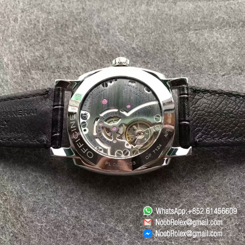 Panerai PAM00718 PAM718 Black California Dial on Black Leather Strap ...