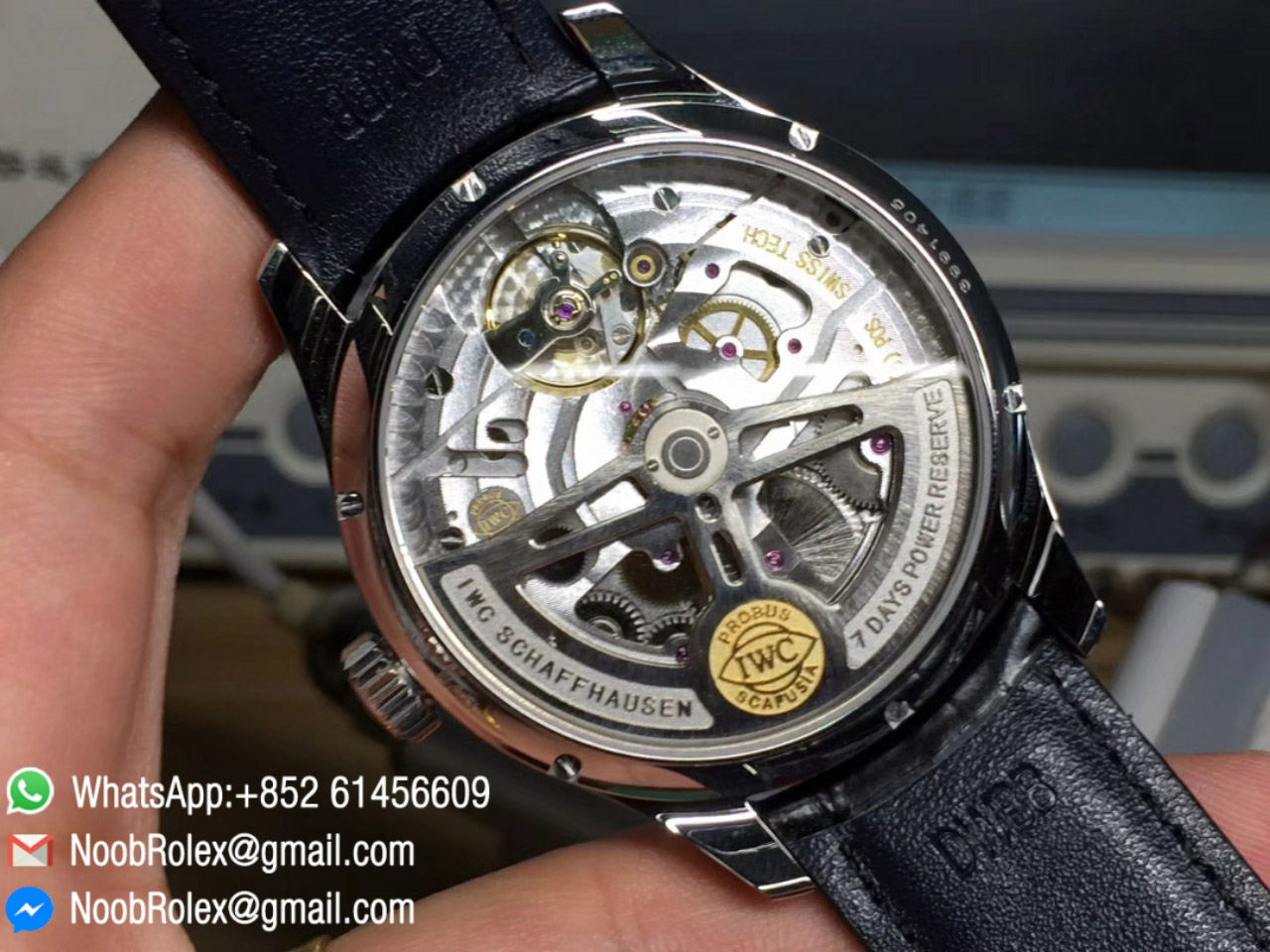 Portuguese Power Reserve Annual Calendar IW5035 White Dial Yellow Gold ...