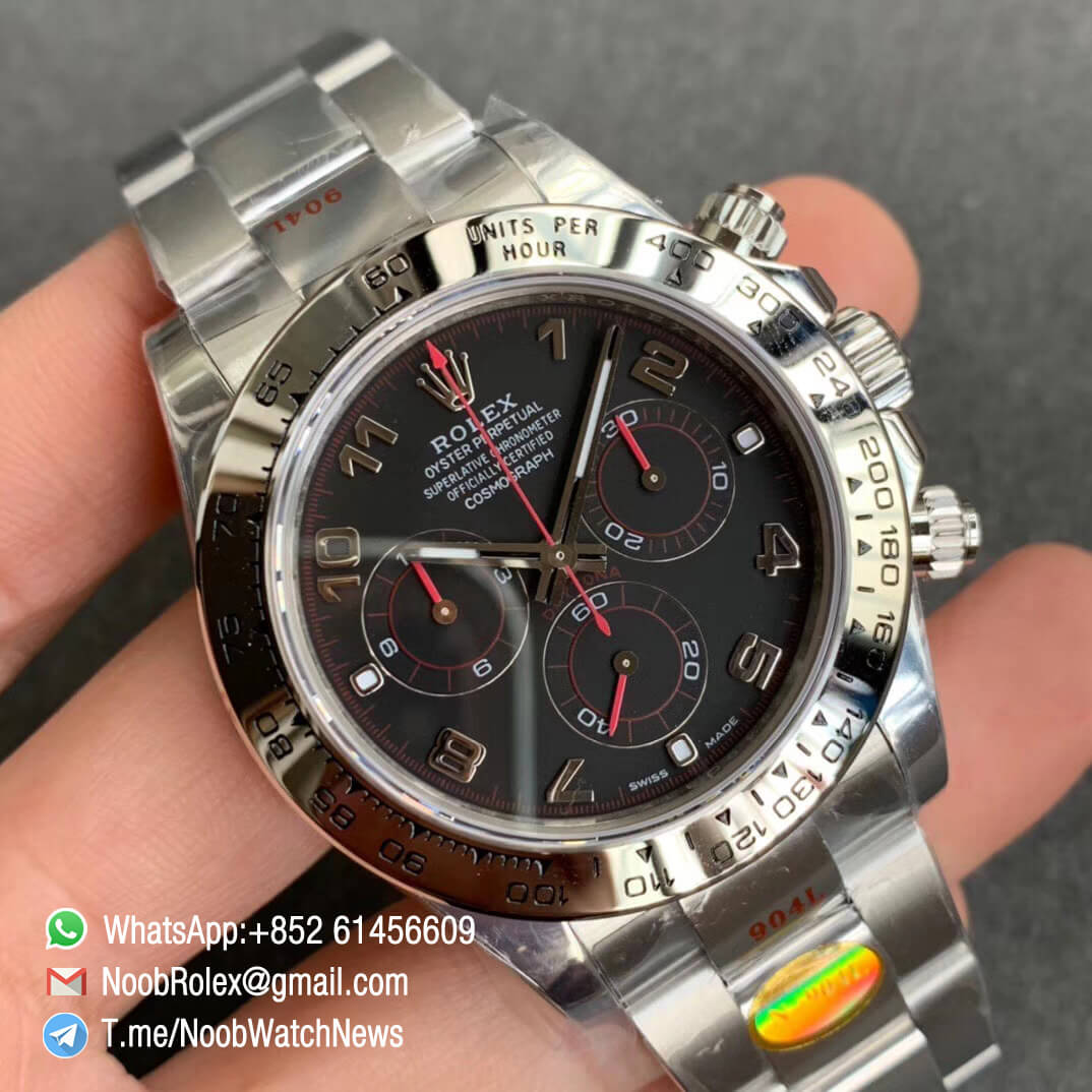 rolex daytona red hands