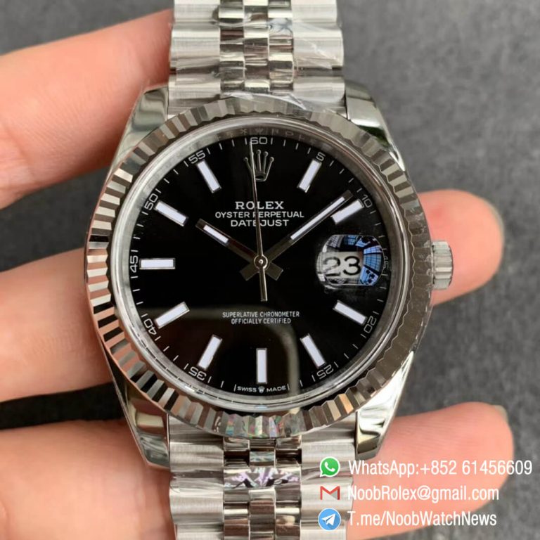 ARF Clone Swiss Watch Manufacturer DateJust 41 126334 V3 Black Dial ...
