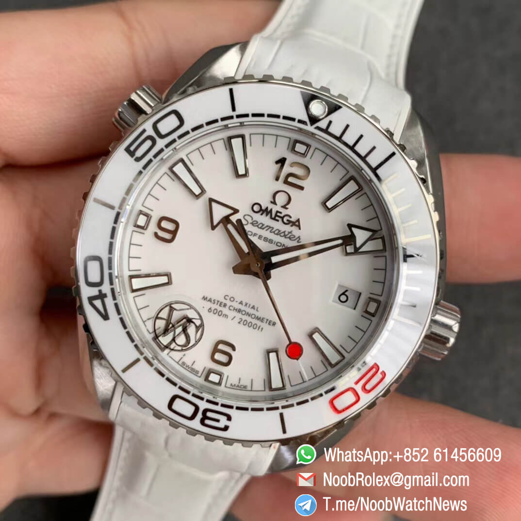 Ultra Copies Seamaster Planet Ocean Tokyo Olympics Limited Edition Steel Case White Dial Ceramic Bezel White Leather Strap Vsf 39 5mm Noob Watch The Best Swiss Replica Watches From