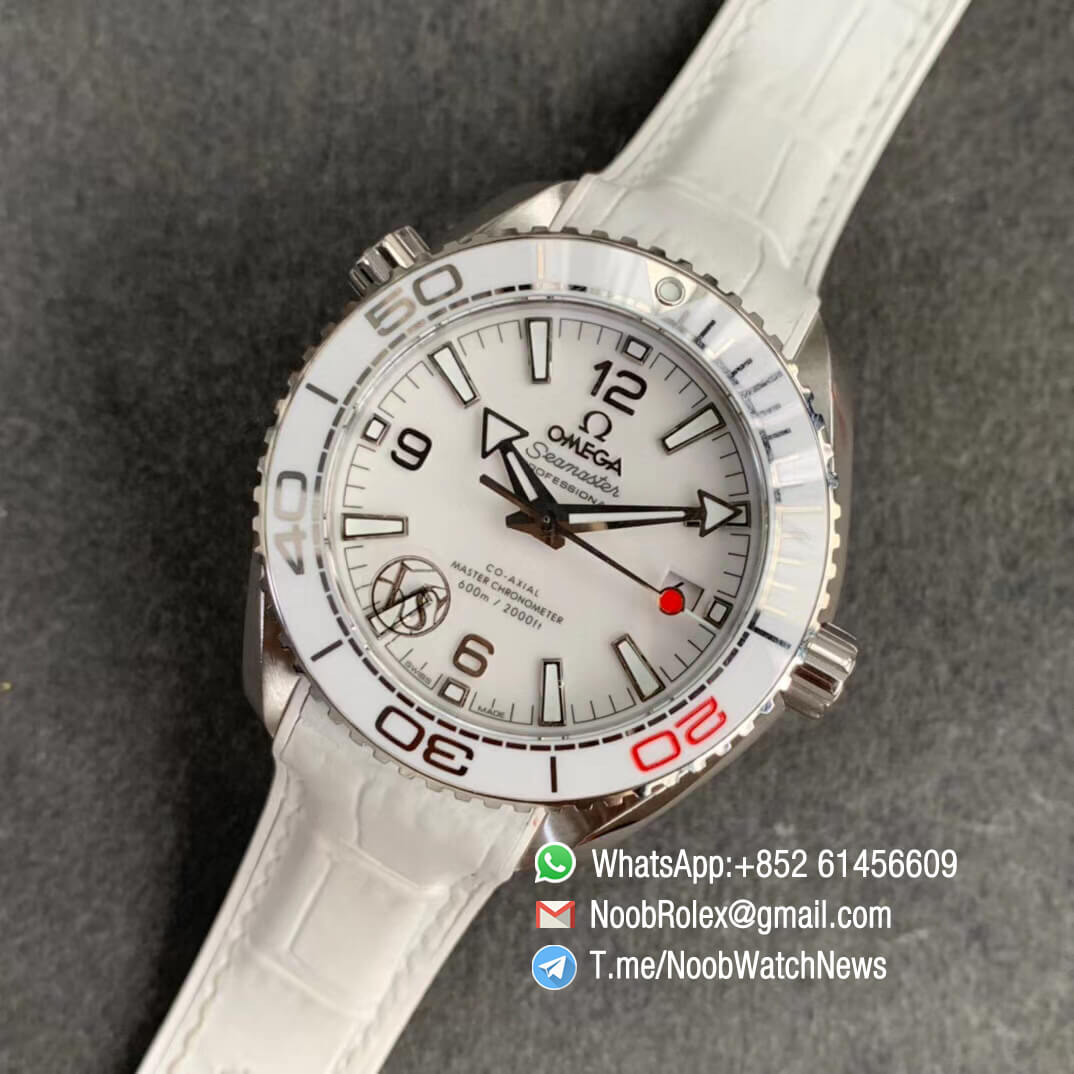 Ultra Copies Seamaster Planet Ocean Tokyo Olympics Limited Edition Steel Case White Dial Ceramic Bezel White Leather Strap Vsf 39 5mm Noob Watch The Best Swiss Replica Watches From