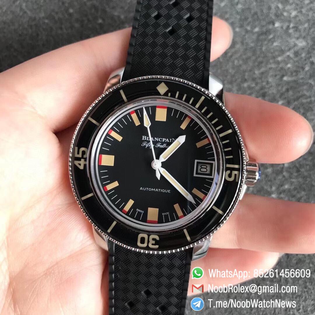 ZF Fifty Fathoms 5008B Barakuda Sapphire Crystal Bezel Black Dial